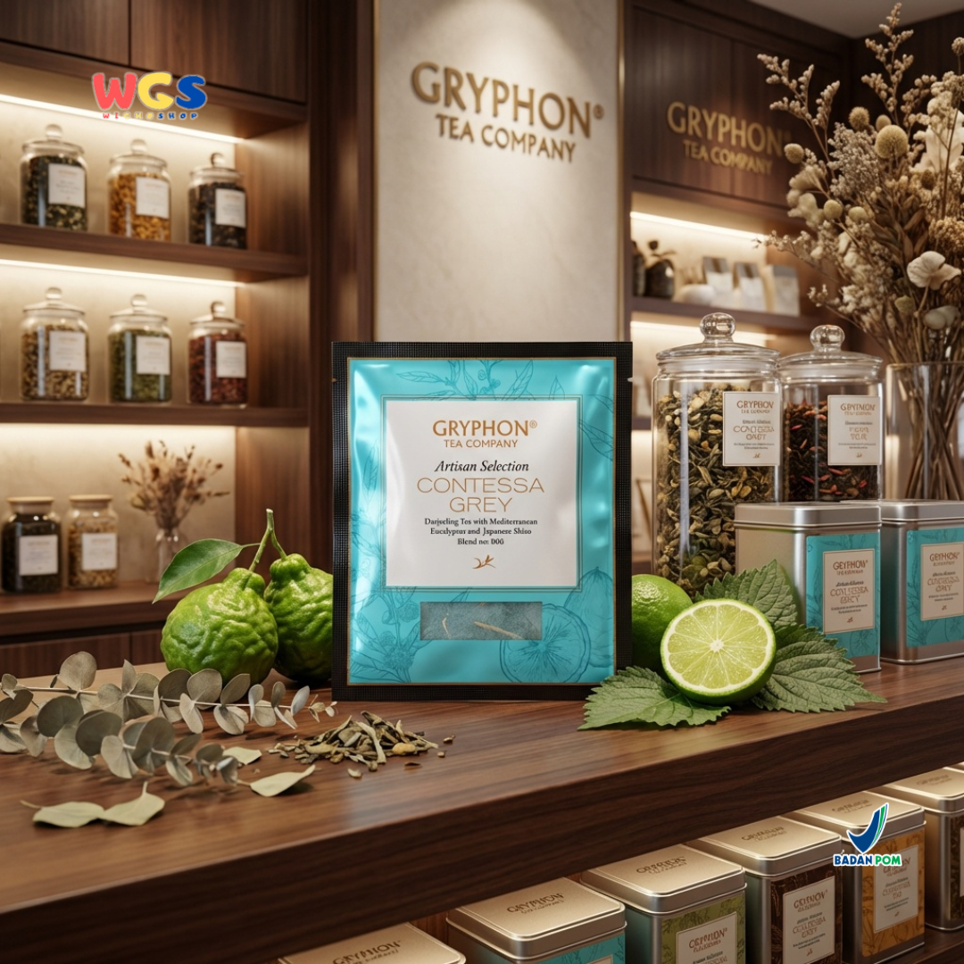 Gryphon Contessa Grey Artisan Selection - Teh Darjeeling dengan Bergamot, Eucalyptus & Shiso