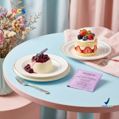 Gryphon Earl Grey Lavender Artisan Black Tea 2,5g (1 Sachet) – Teh Hitam Bergamot & Lavender