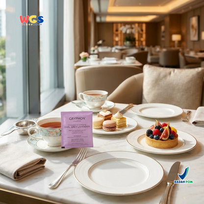 Gryphon Earl Grey Lavender Artisan Black Tea 2,5g (1 Sachet) – Teh Hitam Bergamot & Lavender