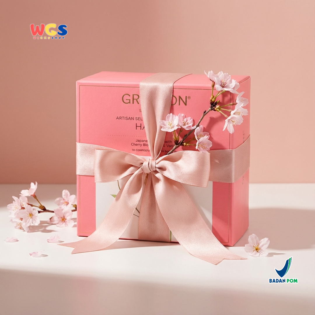 Gryphon Hanami Artisan Green Tea 25g (10 Sachet) – Teh Hijau Jepang Sencha Cherry Blossom & Vanilla