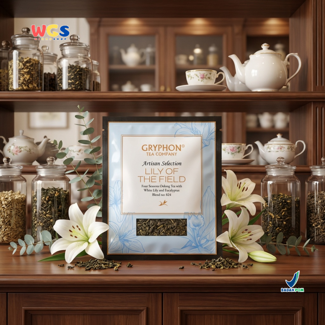 Gryphon Lily of The Field Oolong Tea Artisan Selection 3.5g Per Sachet – Premium Lily Oolong Tea