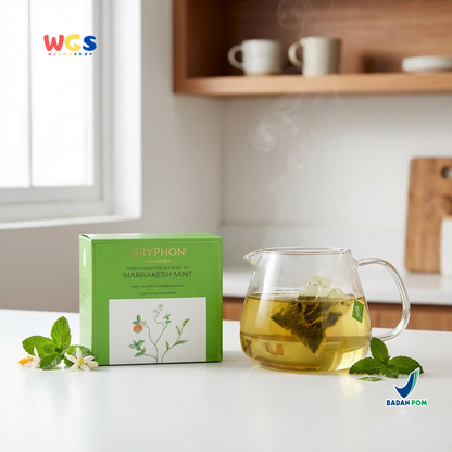 Gryphon Marrakesh Mint Artisan Green Tea 30g – Teh Hijau Premium dengan Mint & Orange Blossom