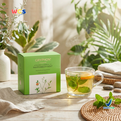 Gryphon Marrakesh Mint Artisan Green Tea 30g – Teh Hijau Premium dengan Mint & Orange Blossom