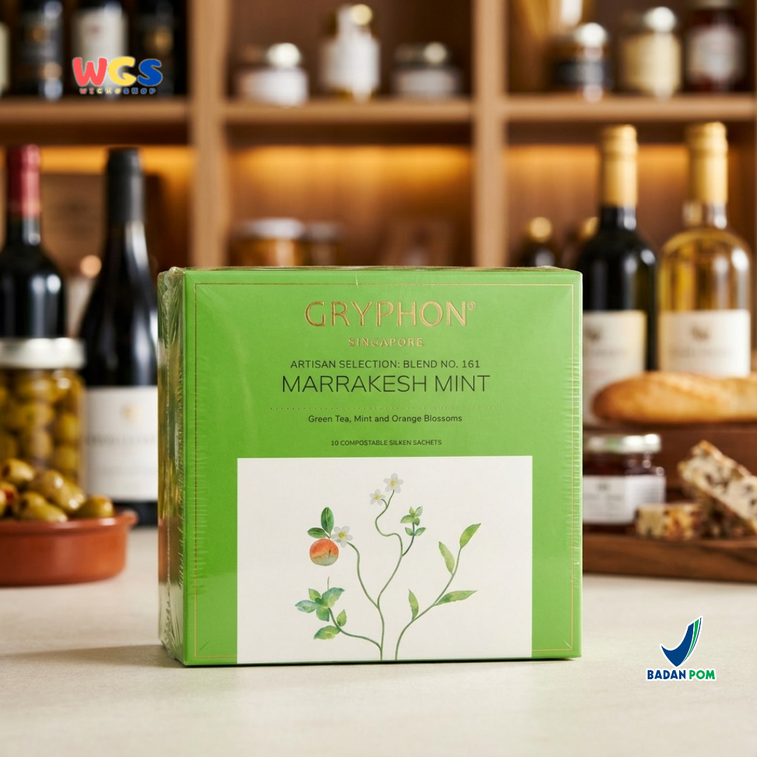 Gryphon Marrakesh Mint Artisan Green Tea 30g – Teh Hijau Premium dengan Mint & Orange Blossom