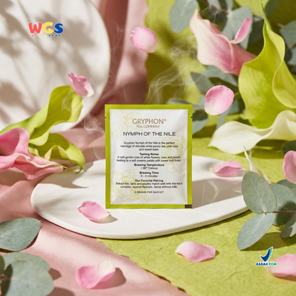 Gryphon Nymph of The Nile White Tea Artisan Selection 3gr Per Sachet – Premium Rose Basil White Tea