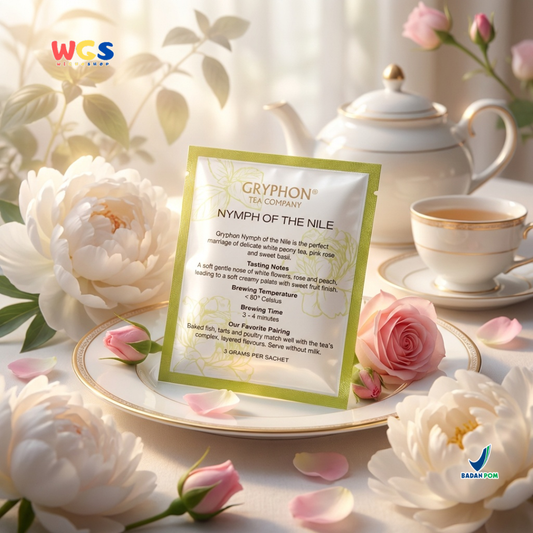 Gryphon Nymph of the Nile Artisan Selection - White Peony Tea dengan Persian Rose & Egyptian Basil