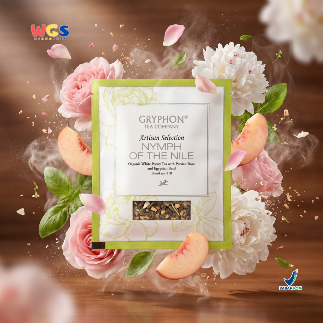 Gryphon Nymph of The Nile White Tea Artisan Selection 3gr Per Sachet – Premium Rose Basil White Tea