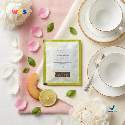 Gryphon Nymph of The Nile White Tea Artisan Selection 3gr Per Sachet – Premium Rose Basil White Tea
