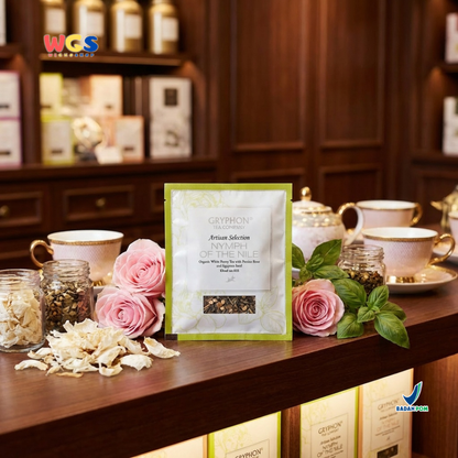 Gryphon Nymph of The Nile White Tea Artisan Selection 3gr Per Sachet – Premium Rose Basil White Tea