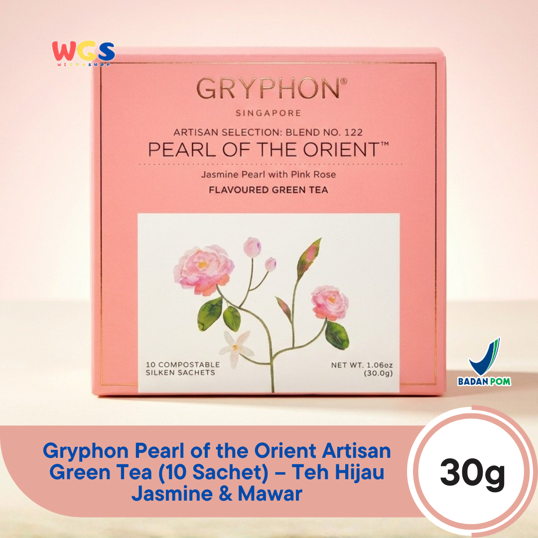 Gryphon Pearl of the Orient Artisan Green Tea 30g (10 Sachet) – Teh Hijau Jasmine & Mawar