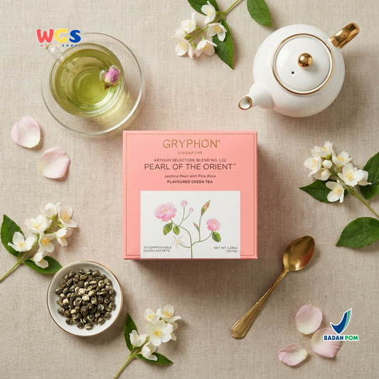 Gryphon Pearl of the Orient Artisan Green Tea 30g (10 Sachet) – Teh Hijau Jasmine & Mawar