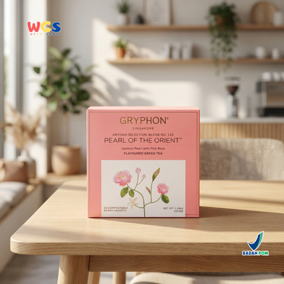 Gryphon Pearl of the Orient Artisan Green Tea 30g (10 Sachet) – Teh Hijau Jasmine & Mawar
