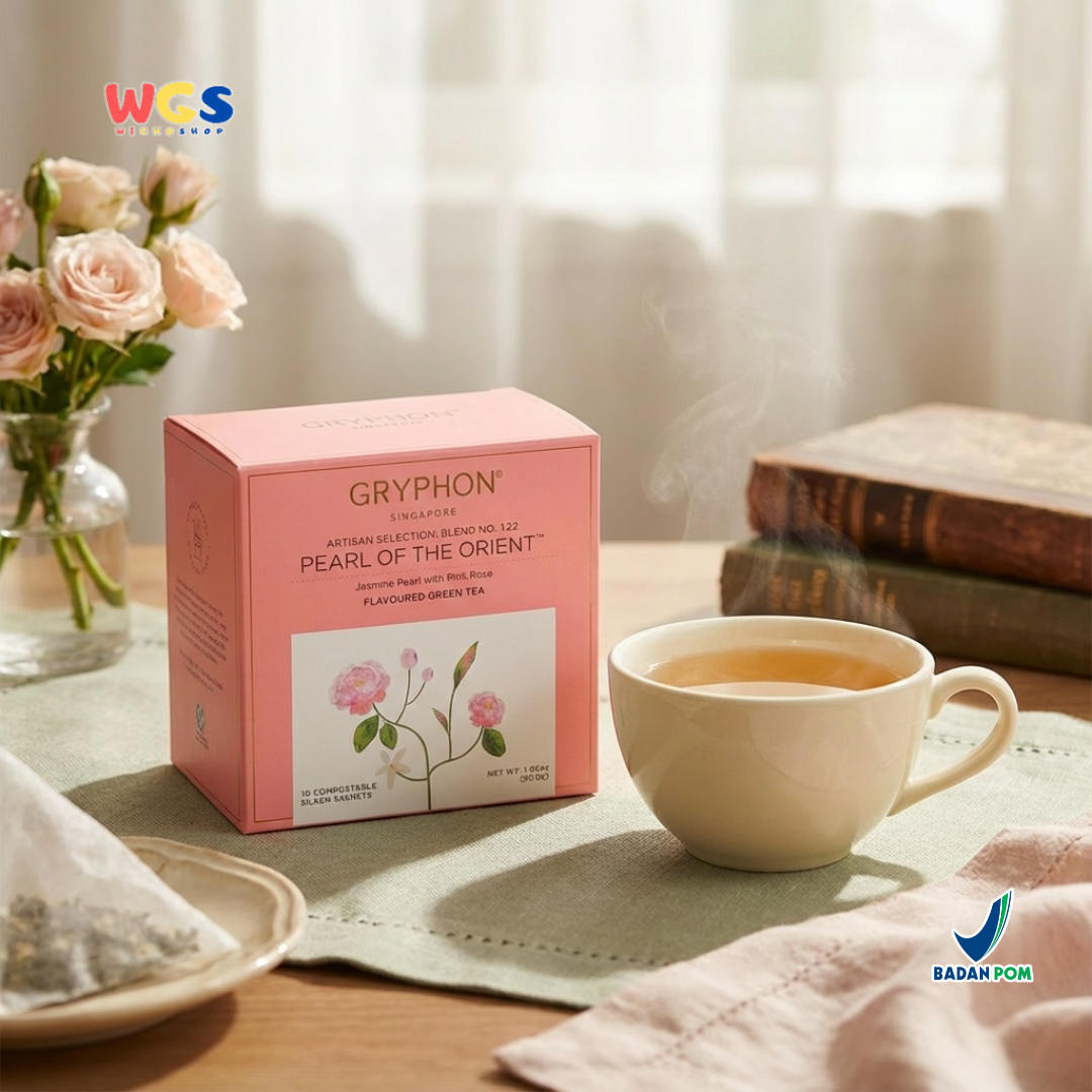 Gryphon Pearl of the Orient Artisan Green Tea 30g (10 Sachet) – Teh Hijau Jasmine & Mawar