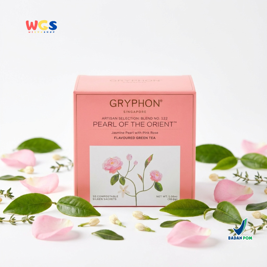 Gryphon Pearl of the Orient Artisan Green Tea 30g (10 Sachet) – Teh Hijau Jasmine & Mawar