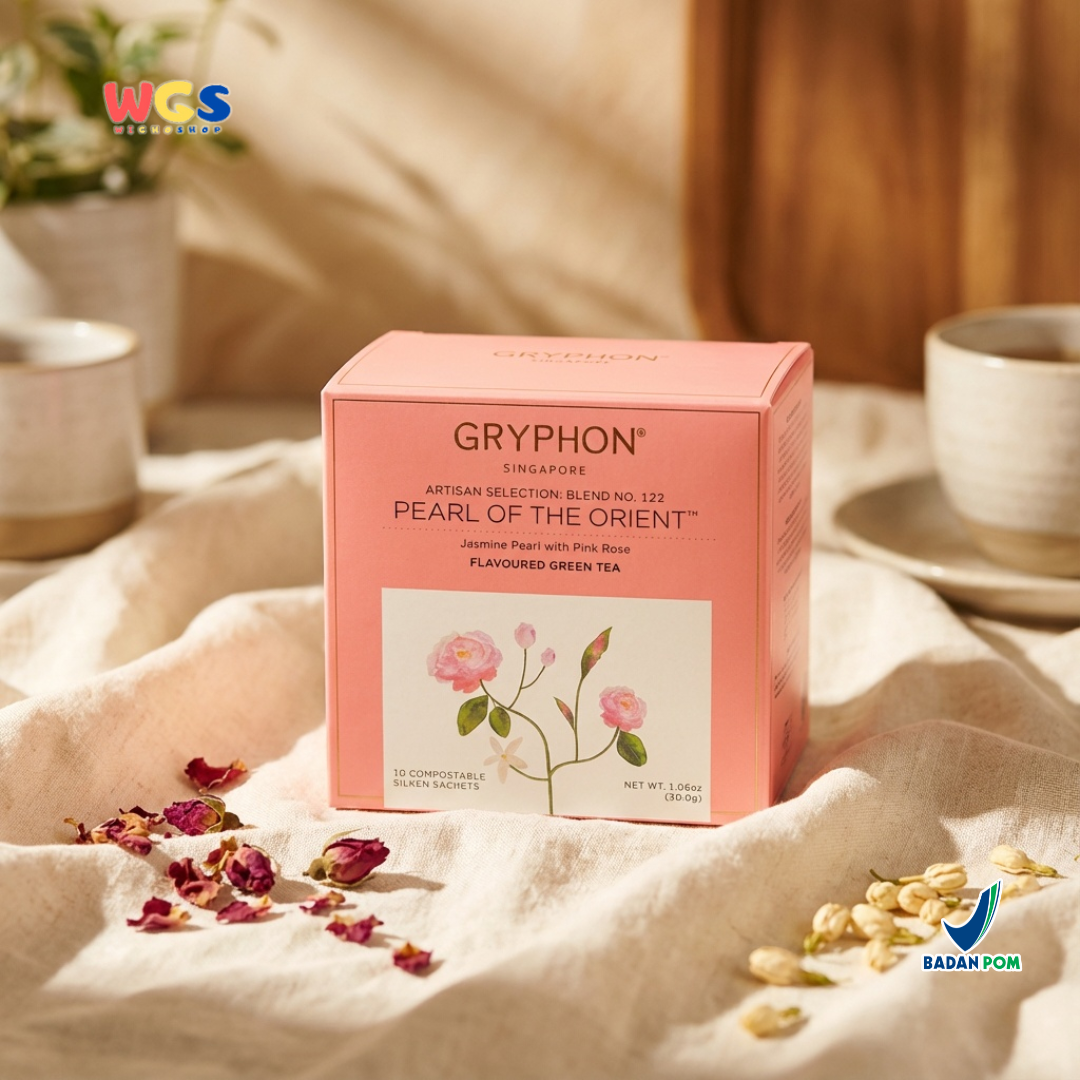 Gryphon Pearl of the Orient Artisan Green Tea 30g (10 Sachet) – Teh Hijau Jasmine & Mawar