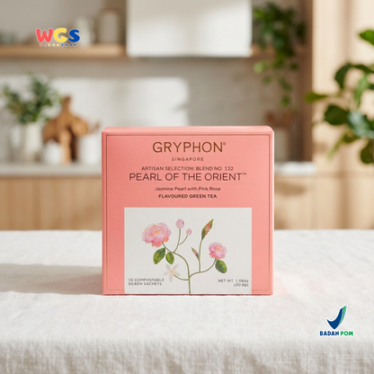 Gryphon Pearl of the Orient Artisan Green Tea 30g (10 Sachet) – Teh Hijau Jasmine & Mawar