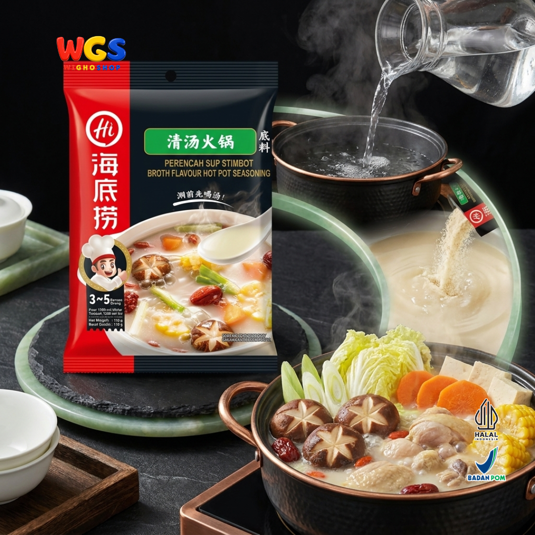 Haidilao Bumbu Hotpot Kaldu Ayam 110g - Soup Base Instan Shabu Shabu Sukiyaki Perencah Stimbot 3-5 Orang