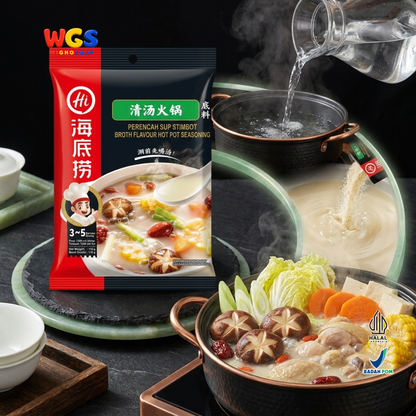 Haidilao Bumbu Hotpot Kaldu Ayam 110g - Soup Base Instan Shabu Shabu Sukiyaki Perencah Stimbot 3-5 Orang