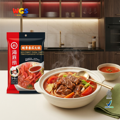 Haidilao Tomato Flavour Hot Pot Sauce 200g - Bumbu Kuah Tomat Instan Soup Base Shabu Shabu Suki Stimbot 3-5 Orang