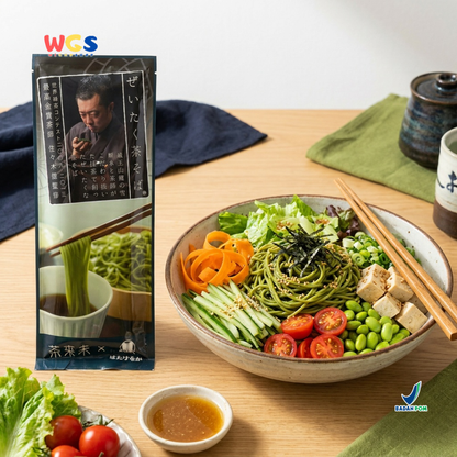 Hatakenaka Uji Cha Soba 200g - Mie Soba Matcha Jepang Kering Green Tea Noodle Zaru Soba Kuah Dingin Sup