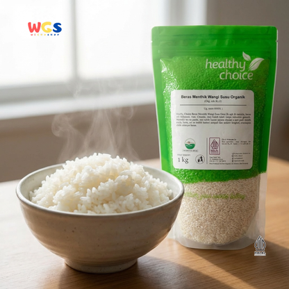 Healthy Choice Beras Mentik Wangi Susu Organik 1kg – Beras Pulen Premium