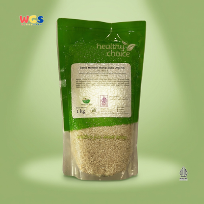 Healthy Choice Beras Mentik Wangi Susu Organik 1kg – Beras Pulen Premium