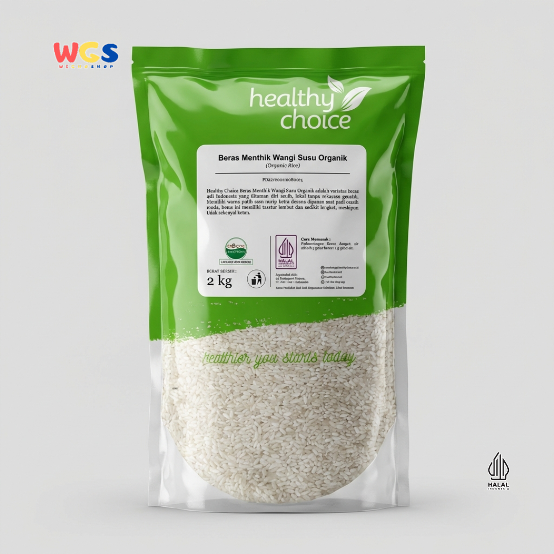 Healthy Choice Beras Mentik Wangi Susu Organik 2kg – Beras Pulen Premium
