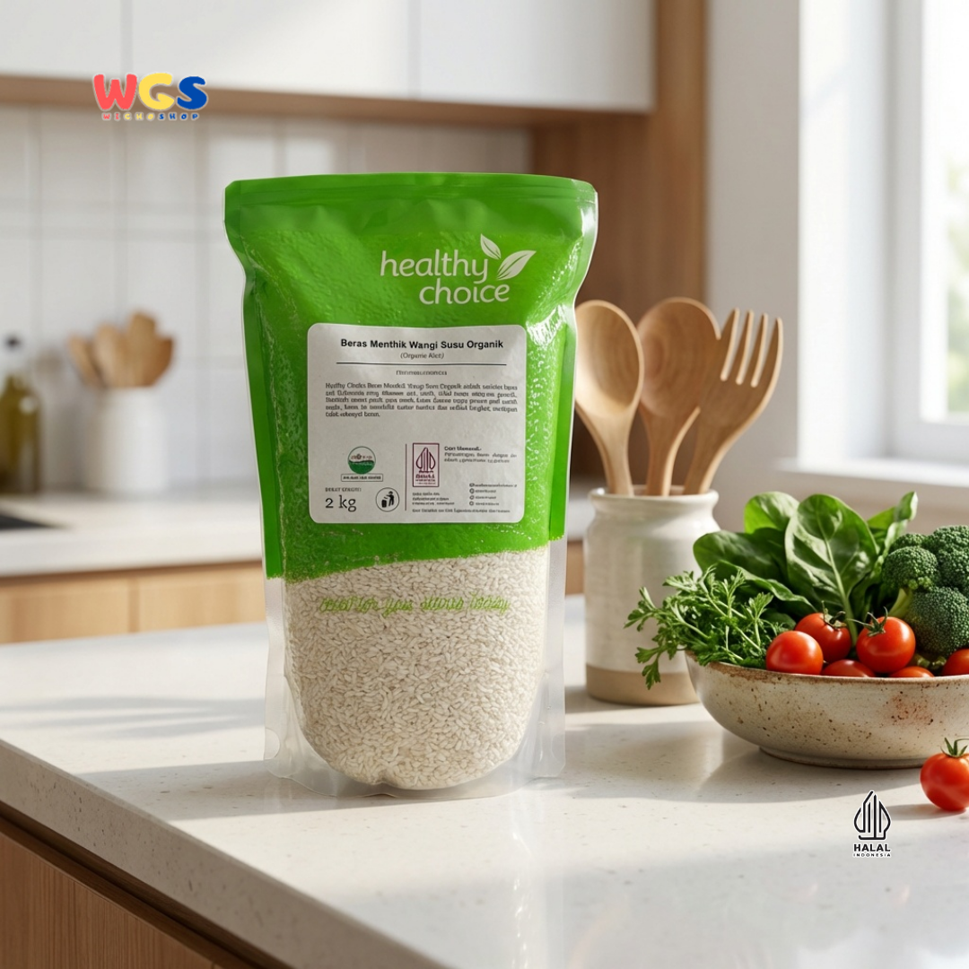 Healthy Choice Beras Mentik Wangi Susu Organik 2kg – Beras Pulen Premium