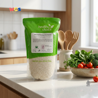 Healthy Choice Beras Mentik Wangi Susu Organik 2kg – Beras Pulen Premium