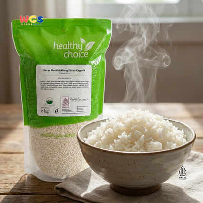 Healthy Choice Beras Mentik Wangi Susu Organik 2kg – Beras Pulen Premium