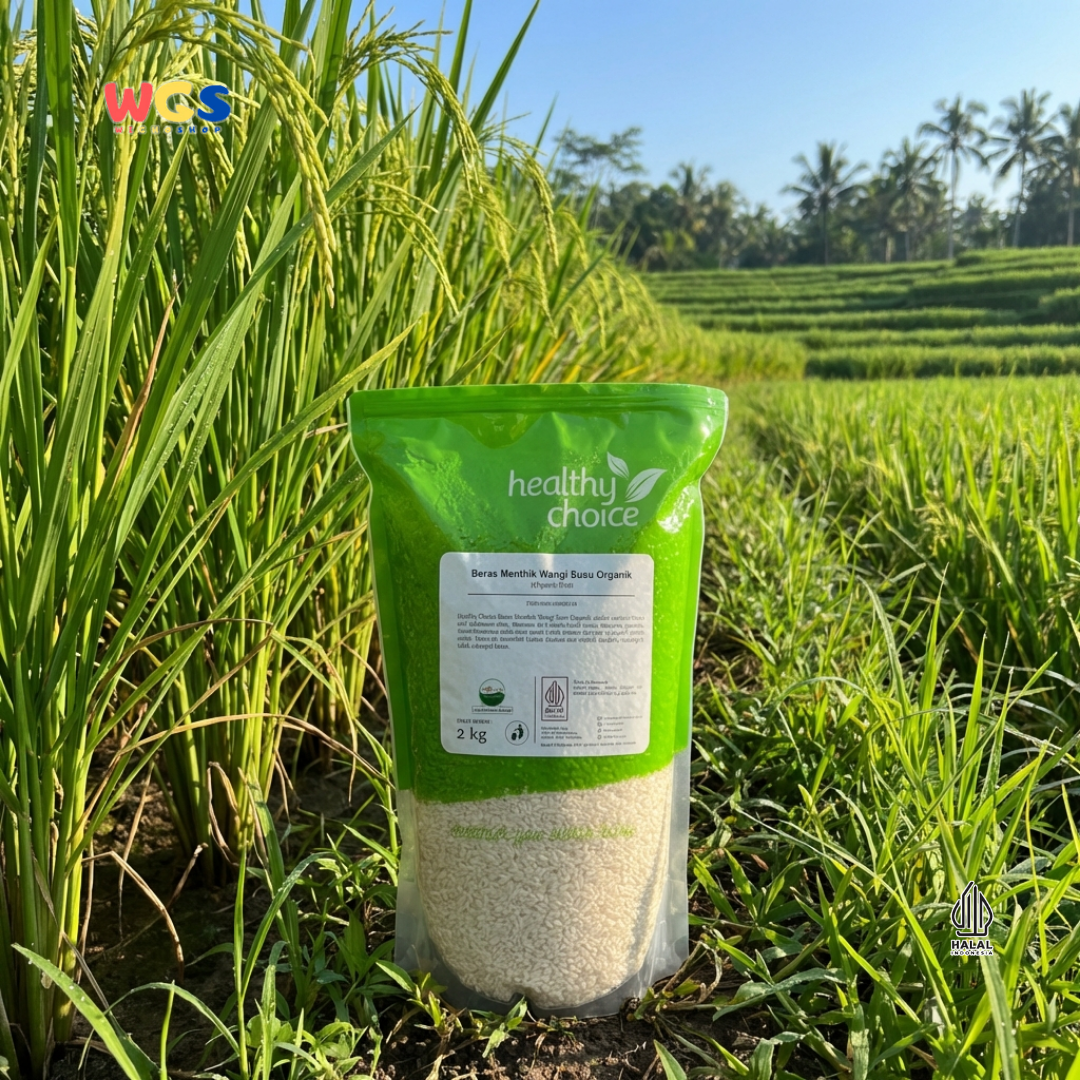 Healthy Choice Beras Mentik Wangi Susu Organik 2kg – Beras Pulen Premium