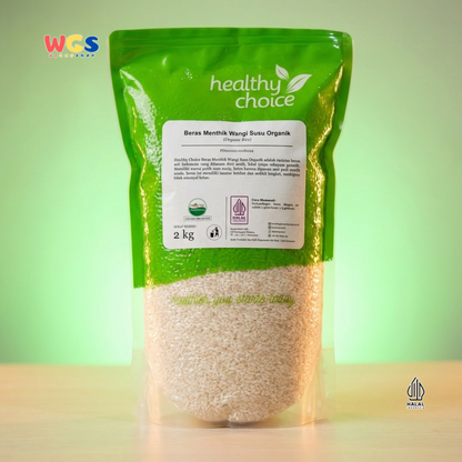 Healthy Choice Beras Mentik Wangi Susu Organik 2kg – Beras Pulen Premium