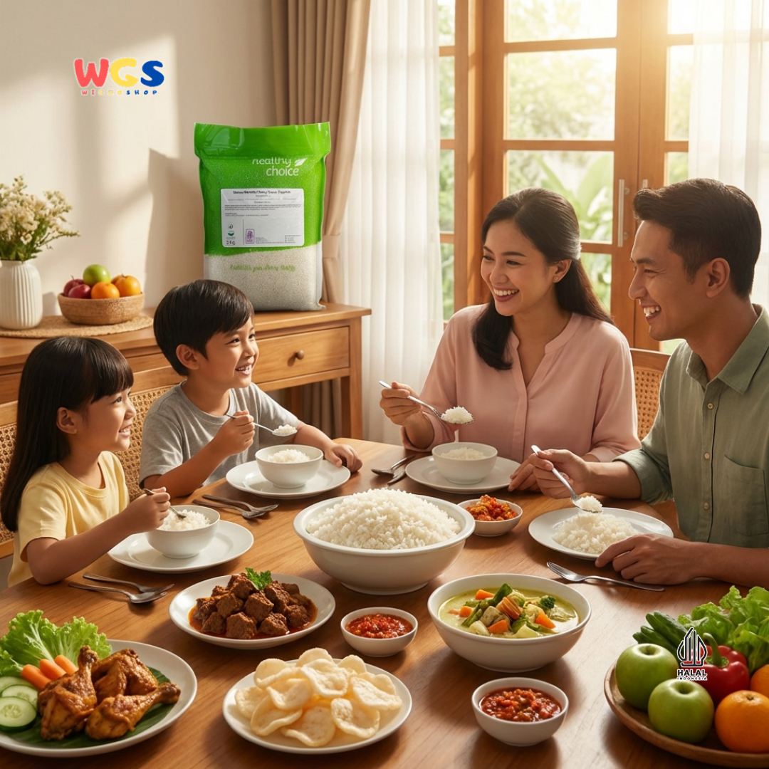 Healthy Choice Beras Mentik Wangi Susu Organik 5kg – Beras Premium Pulen
