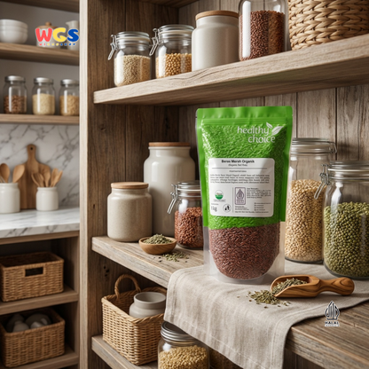 Healthy Choice Beras Merah Organik 1kg - Organic Red Rice Beras Sehat Halal untuk Diet