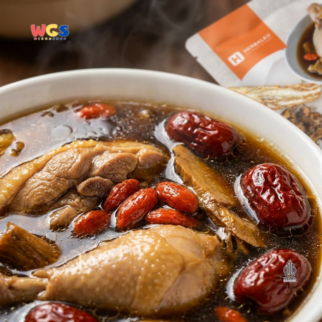 Herbaleo Eight Treasure Chicken Soup 90g - Bumbu Masak Sup Tim Ayam Herbal Halal