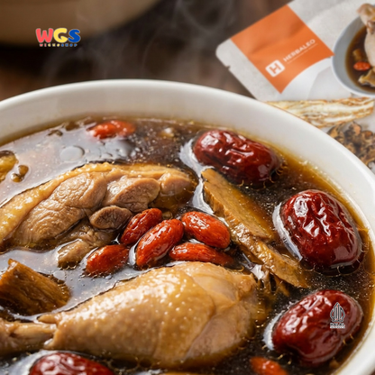 Herbaleo Eight Treasure Chicken Soup 90g - Bumbu Masak Sup Tim Ayam Herbal Halal