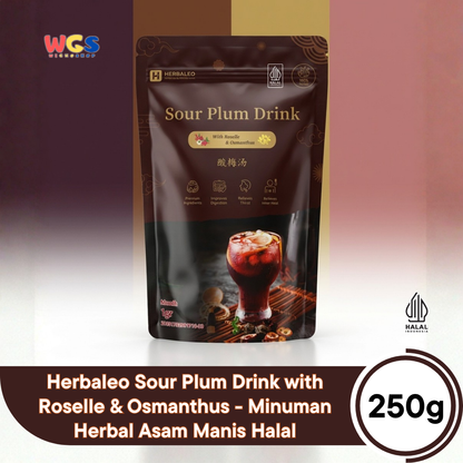 Herbaleo Sour Plum Drink with Roselle & Osmanthus 250g - Minuman Herbal Halal