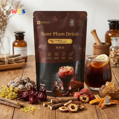 Herbaleo Sour Plum Drink with Roselle & Osmanthus 250g - Minuman Herbal Halal