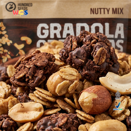 Hundred Seeds Granola Creations Peanut Butter & Chocolate 400g - Granola Muesli Tinggi Serat