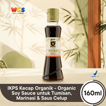 IKPS Kecap Organik 160ml - Organic Soy Sauce untuk Tumisan, Marinasi & Saus Celup