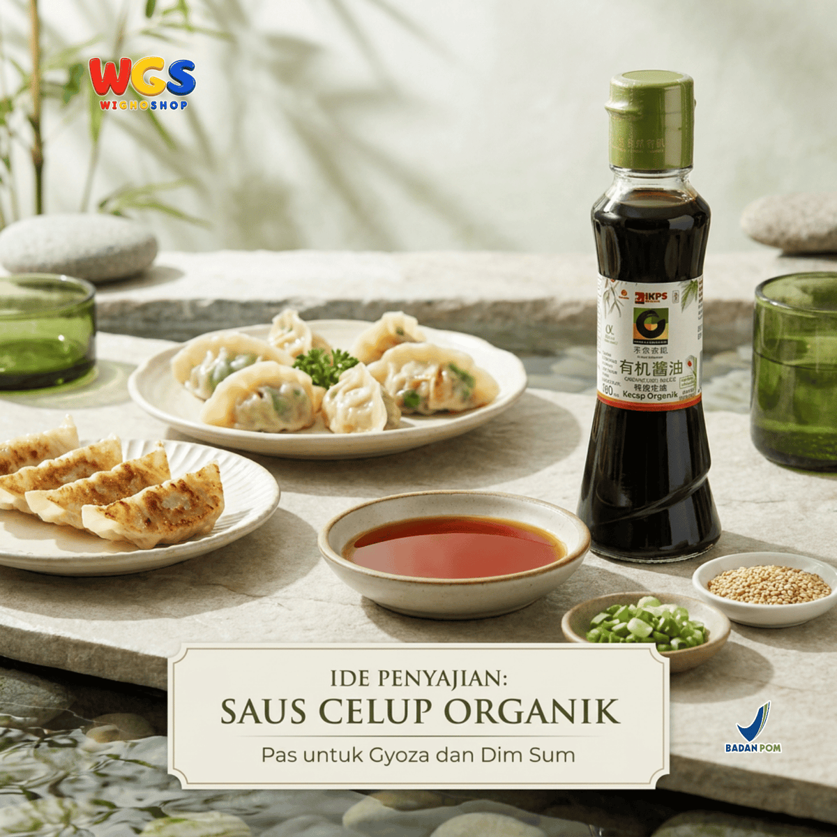IKPS Kecap Organik 160ml - Organic Soy Sauce untuk Tumisan, Marinasi & Saus Celup
