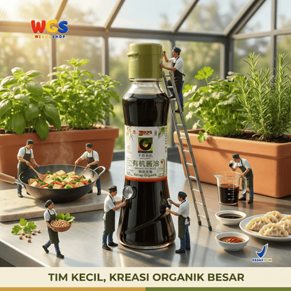 IKPS Kecap Organik 160ml - Organic Soy Sauce untuk Tumisan, Marinasi & Saus Celup