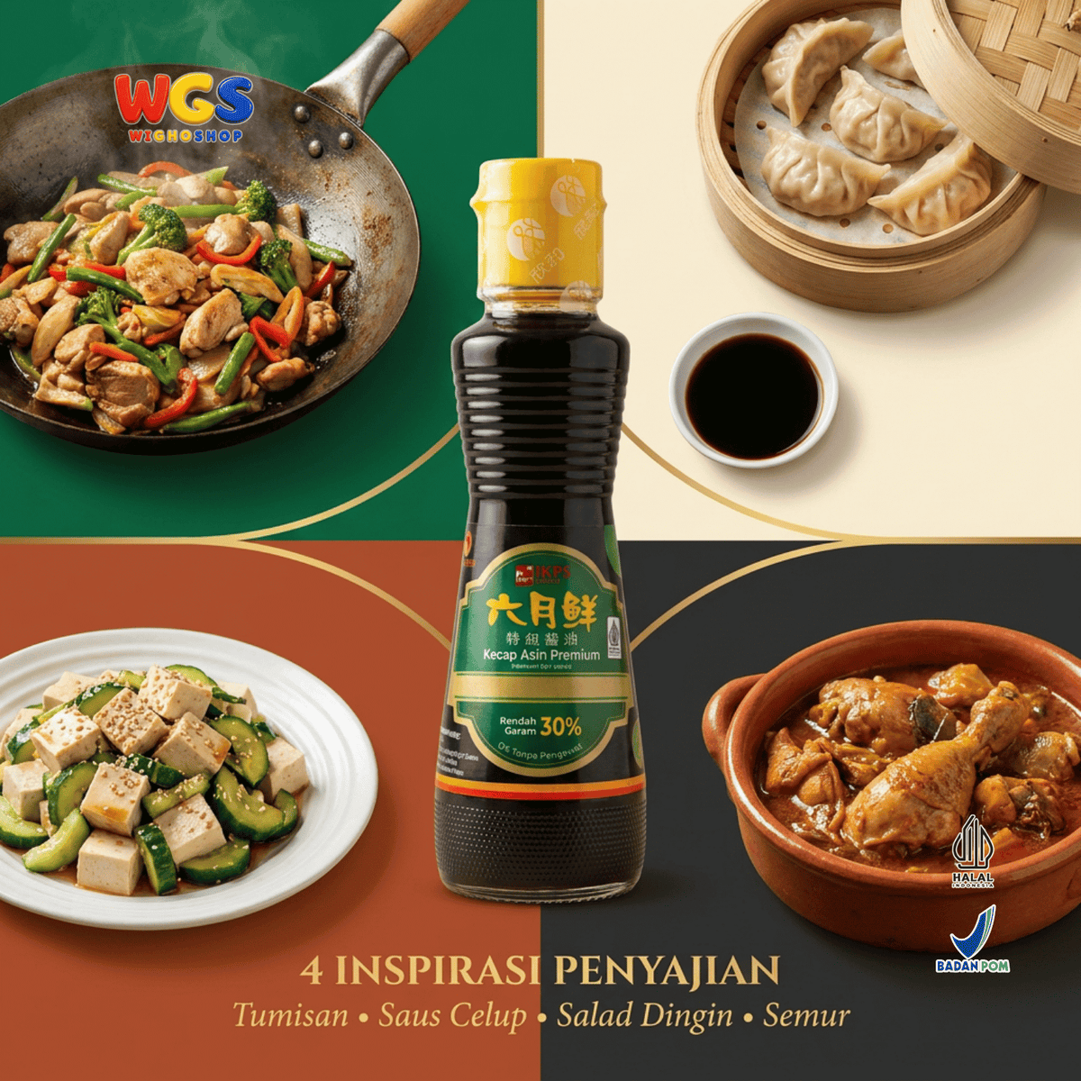 IKPS Liuyuexian Kecap Asin Premium 160ml - Soy Sauce Bumbu Tumis & Saus Celup