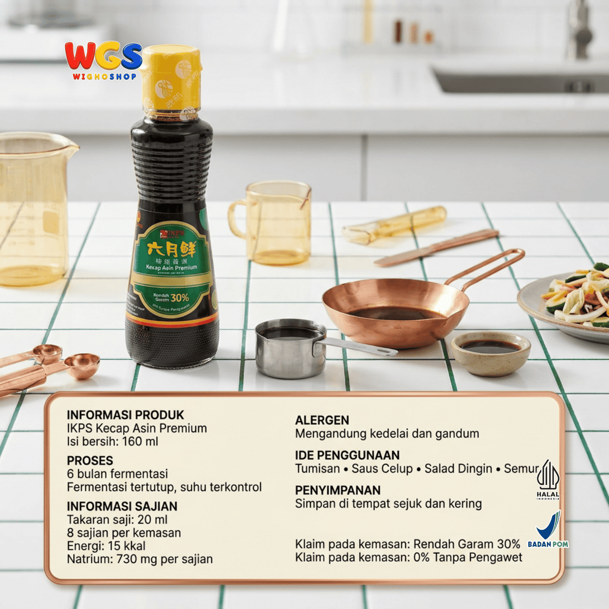 IKPS Liuyuexian Kecap Asin Premium 160ml - Soy Sauce Bumbu Tumis & Saus Celup