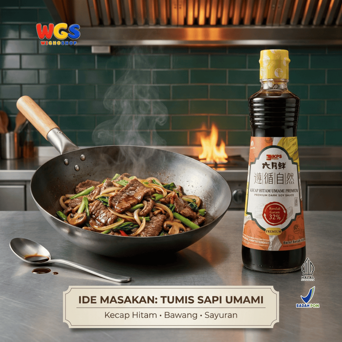 IKPS Liuyuexian Kecap Hitam Umami Premium 500ml - Dark Soy Sauce Tumisan & Saus Celup