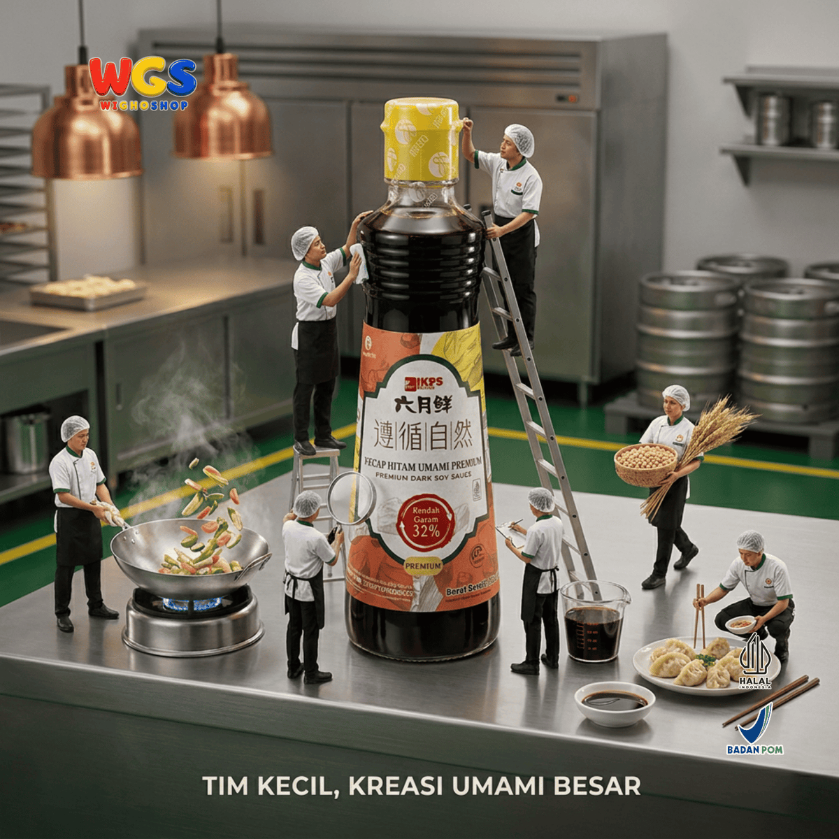 IKPS Liuyuexian Kecap Hitam Umami Premium 500ml - Dark Soy Sauce Tumisan & Saus Celup