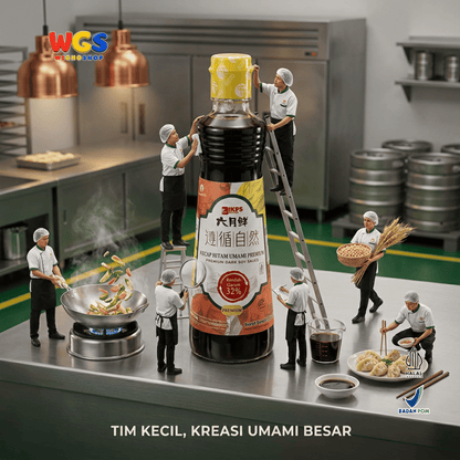 IKPS Liuyuexian Kecap Hitam Umami Premium 500ml - Dark Soy Sauce Tumisan & Saus Celup