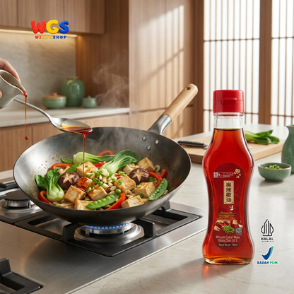 IKPS Minyak Cabai Mala 100ml - Mala Chili Oil Minyak Cabe Pedas Bumbu Hot Pot Mie Dimsum Tumisan Nasi