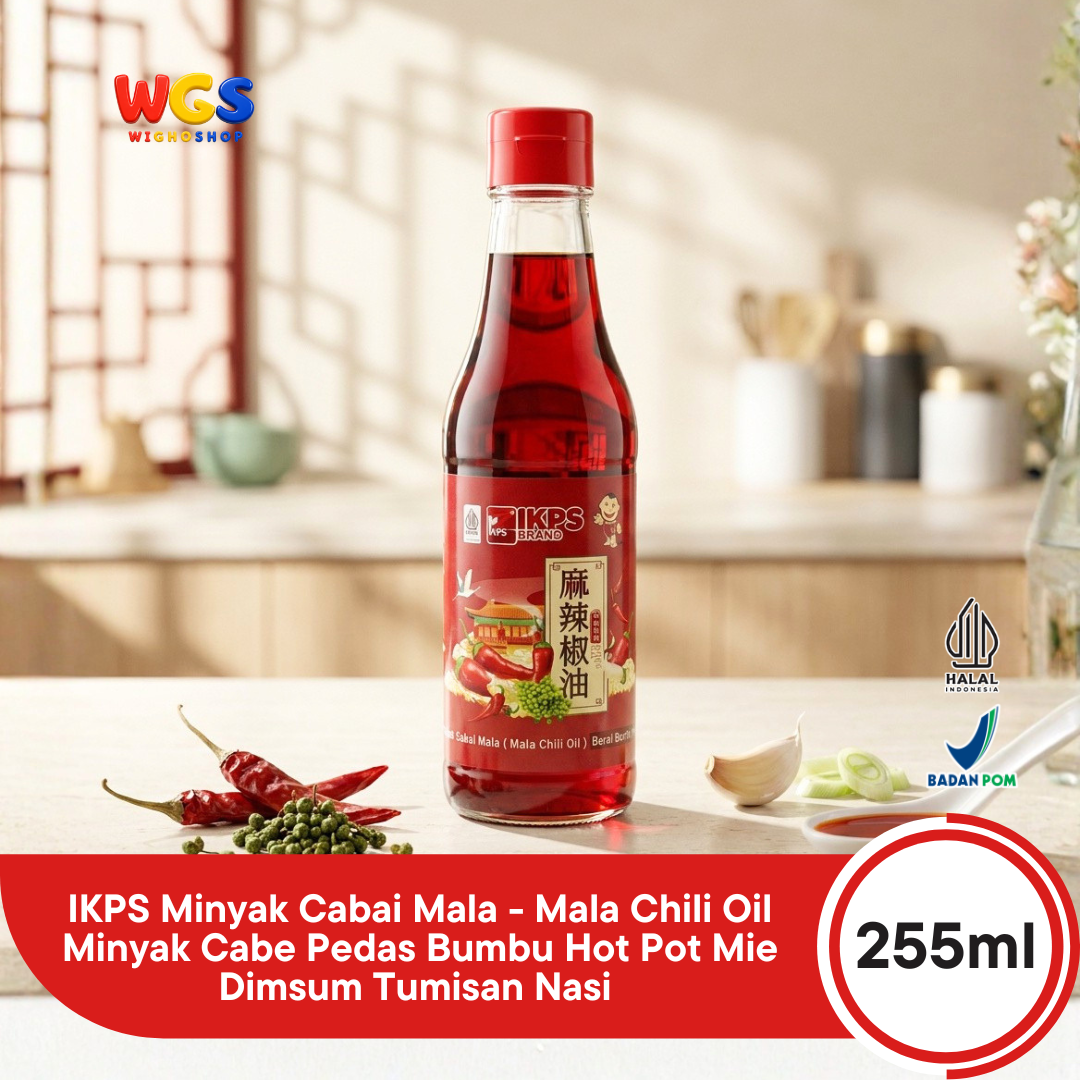 IKPS Minyak Cabai Mala 255ml - Mala Chili Oil Minyak Cabe Pedas Bumbu Hot Pot Mie Dimsum Tumisan Nasi