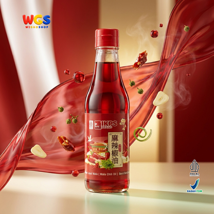 IKPS Minyak Cabai Mala 255ml - Mala Chili Oil Minyak Cabe Pedas Bumbu Hot Pot Mie Dimsum Tumisan Nasi